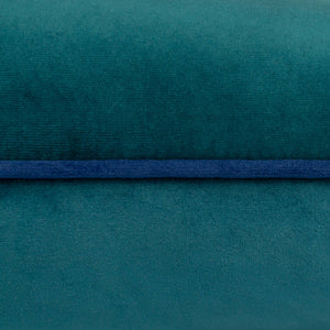 Meridian Velvet Cushion Teal/Navy