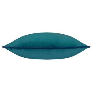 Meridian Velvet Cushion Teal/Navy