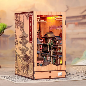 Pagoda at Twilight & Sakura Path - DIY Book Nook Kit