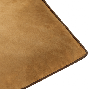 Meridian Velvet Cushion Caramel/Chocolate