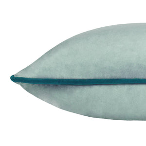 Meridian Velvet Cushion Mineral/Teal