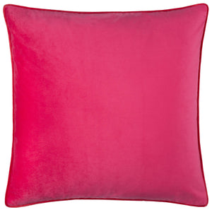 Meridian Velvet Cushion Pink/Red