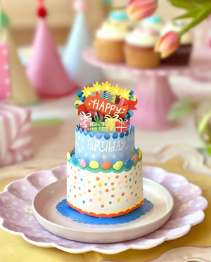 Confetti Birthday Cake Pop-Up Card