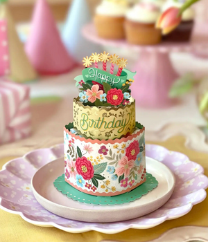 Blooming Birthday Cake Pop-Up Card