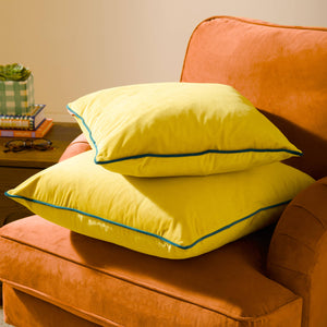 Meridian Velvet Cushion Cylon/Teal