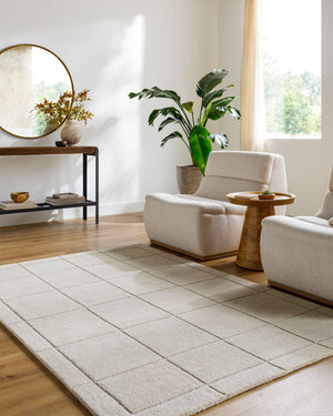 Alabaster Large Grid Rug