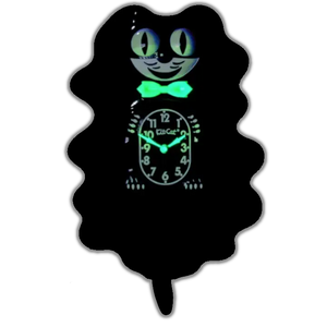 Black Glow-in-the-Dark - Kit-Cat Klock