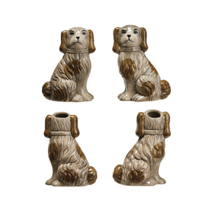 Dog Shaped Stoneware Vase in Brown (2 Styles)