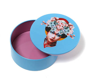 Round metal box Miss Fuji