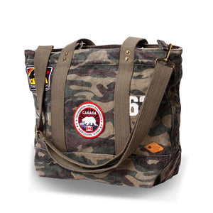 CANADA CAMOUFLAGE CANVAS TOTE BAG