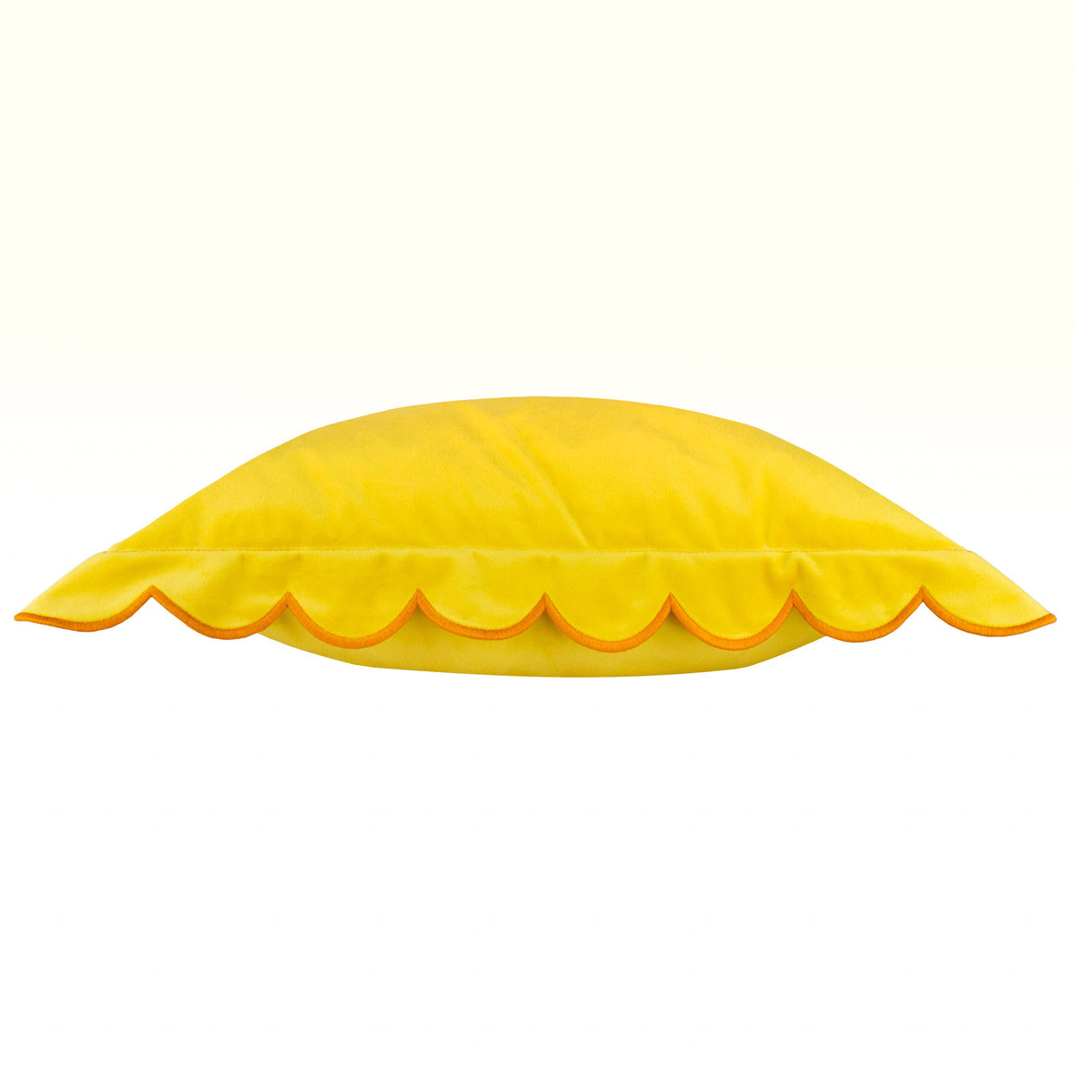Ravioli Velvet Cushion Lemon/Ginger