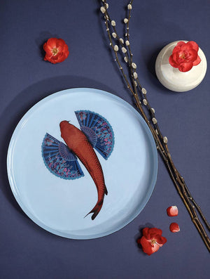 Round Fishkoï tray