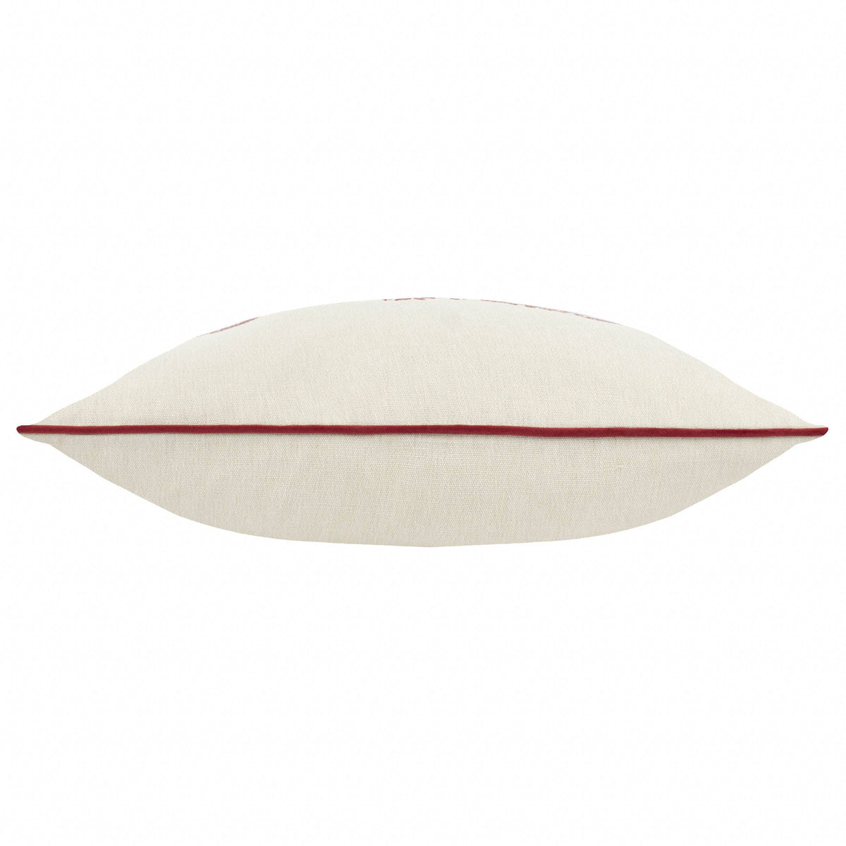 William Morris Marigold Embroidered Cushion-Russet