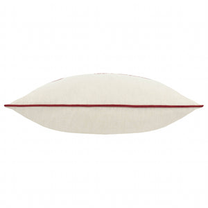 William Morris Marigold Embroidered Cushion-Russet