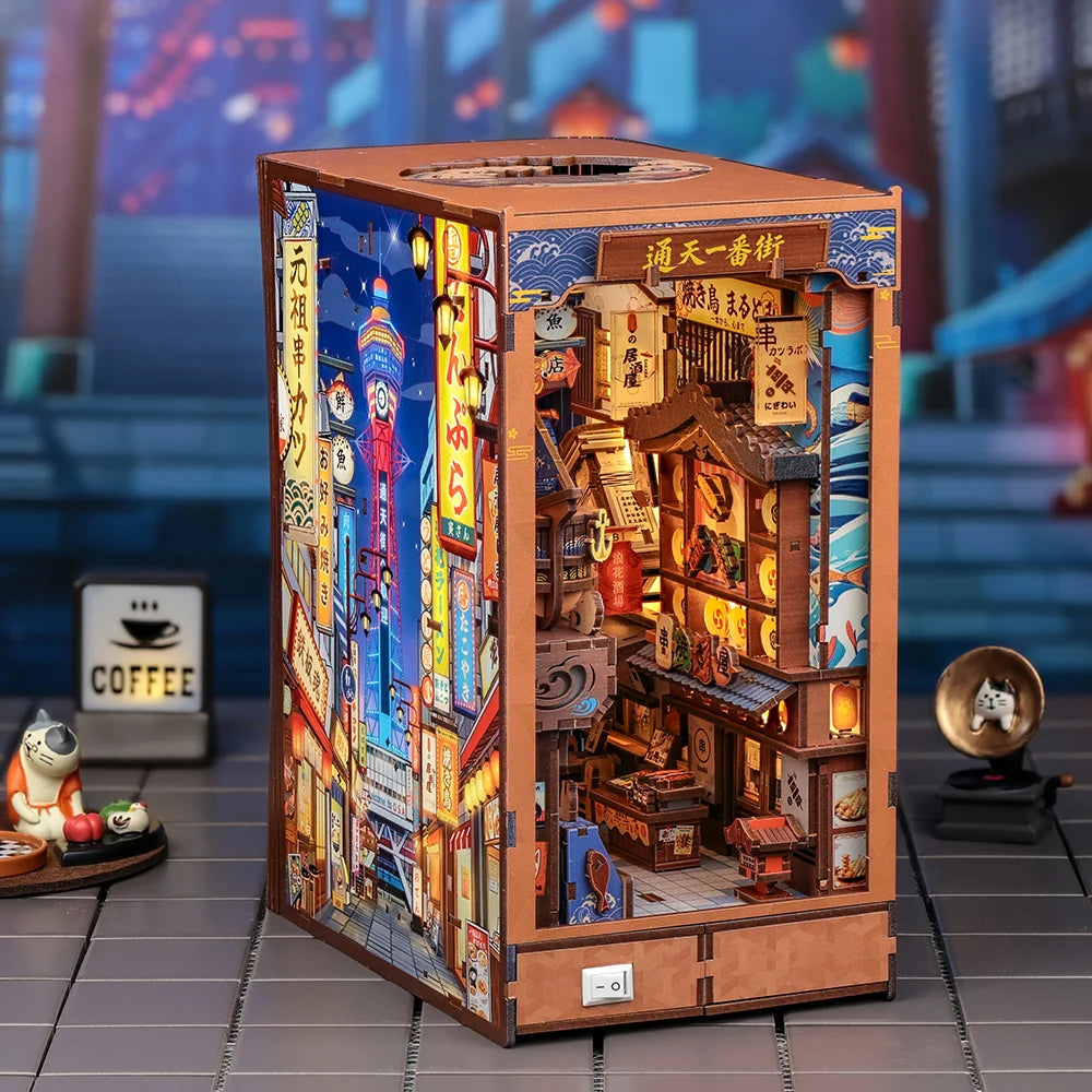Tsutenkaku Ichiban Street - DIY Book Nook Kit