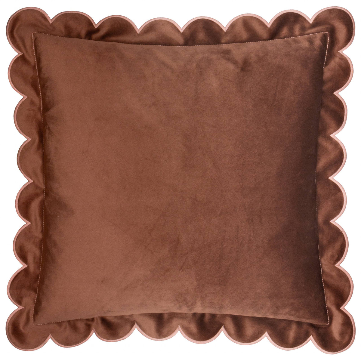 Ravioli Velvet Cushion Chestnut/Slipper
