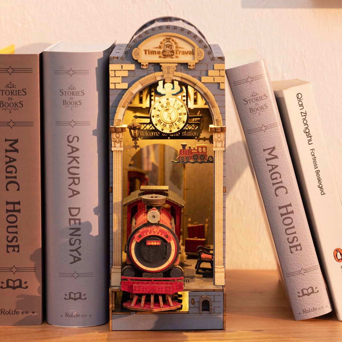 Back To The Future III (Jules Verne Time Train) Station Scene  - DIY Book Nook Kit