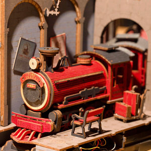 Back To The Future III (Jules Verne Time Train) Station Scene  - DIY Book Nook Kit
