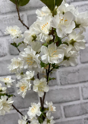 36" White Cherry Blossom
