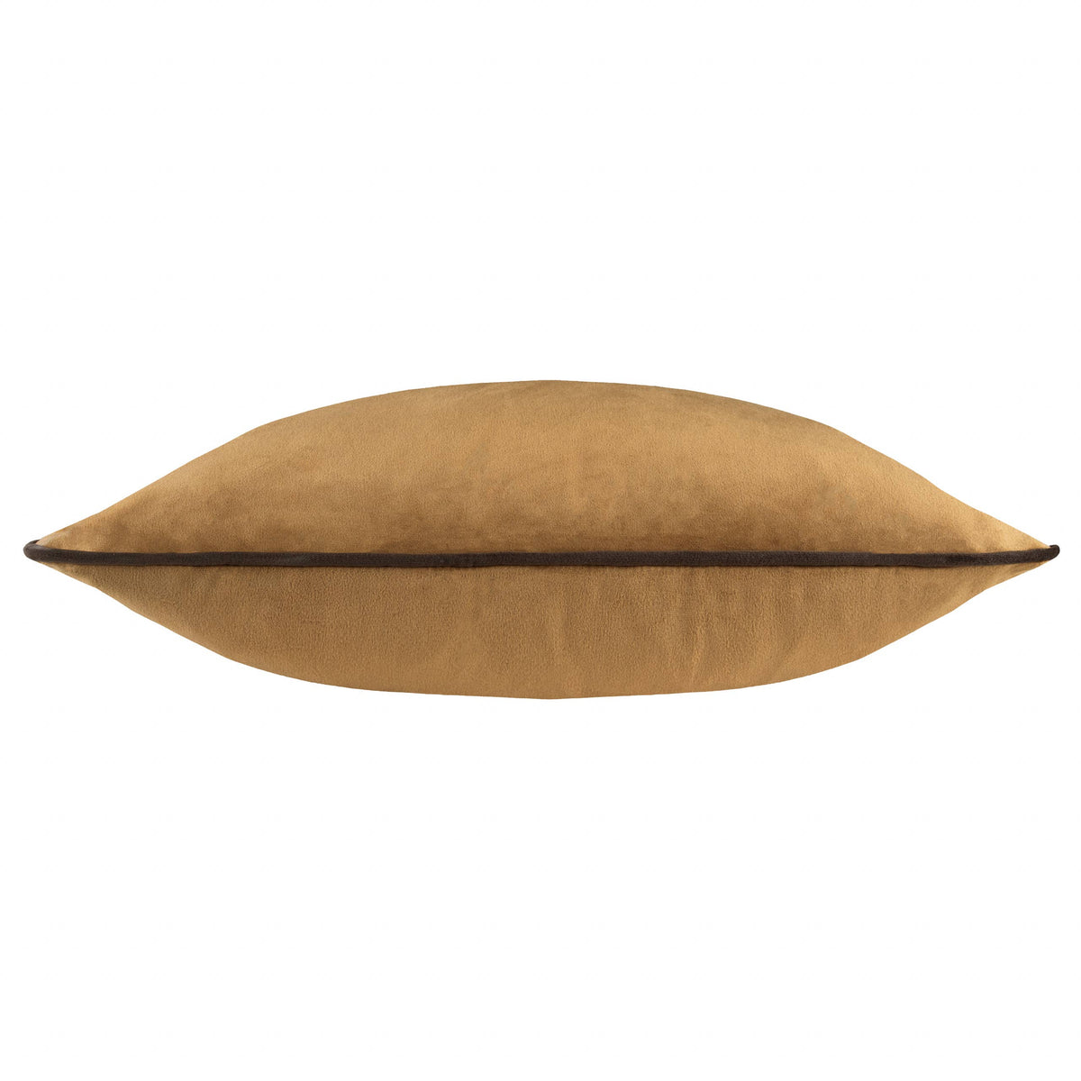 Meridian Velvet Cushion Caramel/Chocolate