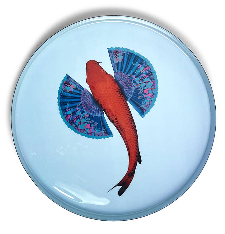 Round Fishkoï tray