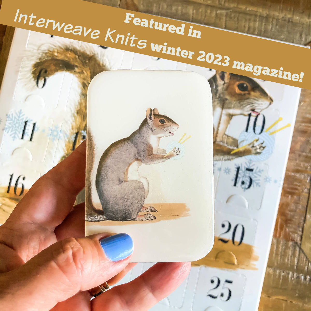 Yarn Squirrel Tin