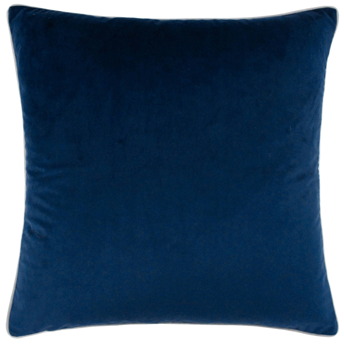 Meridian Velvet Cushion Navy/Silver
