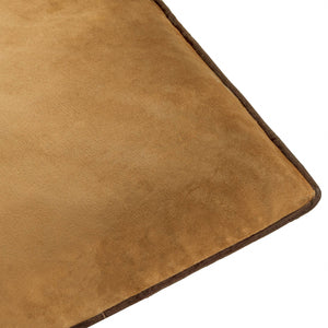 Meridian Velvet Cushion Caramel/Chocolate