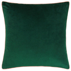 Meridian Velvet Cushion Emerald/Blush