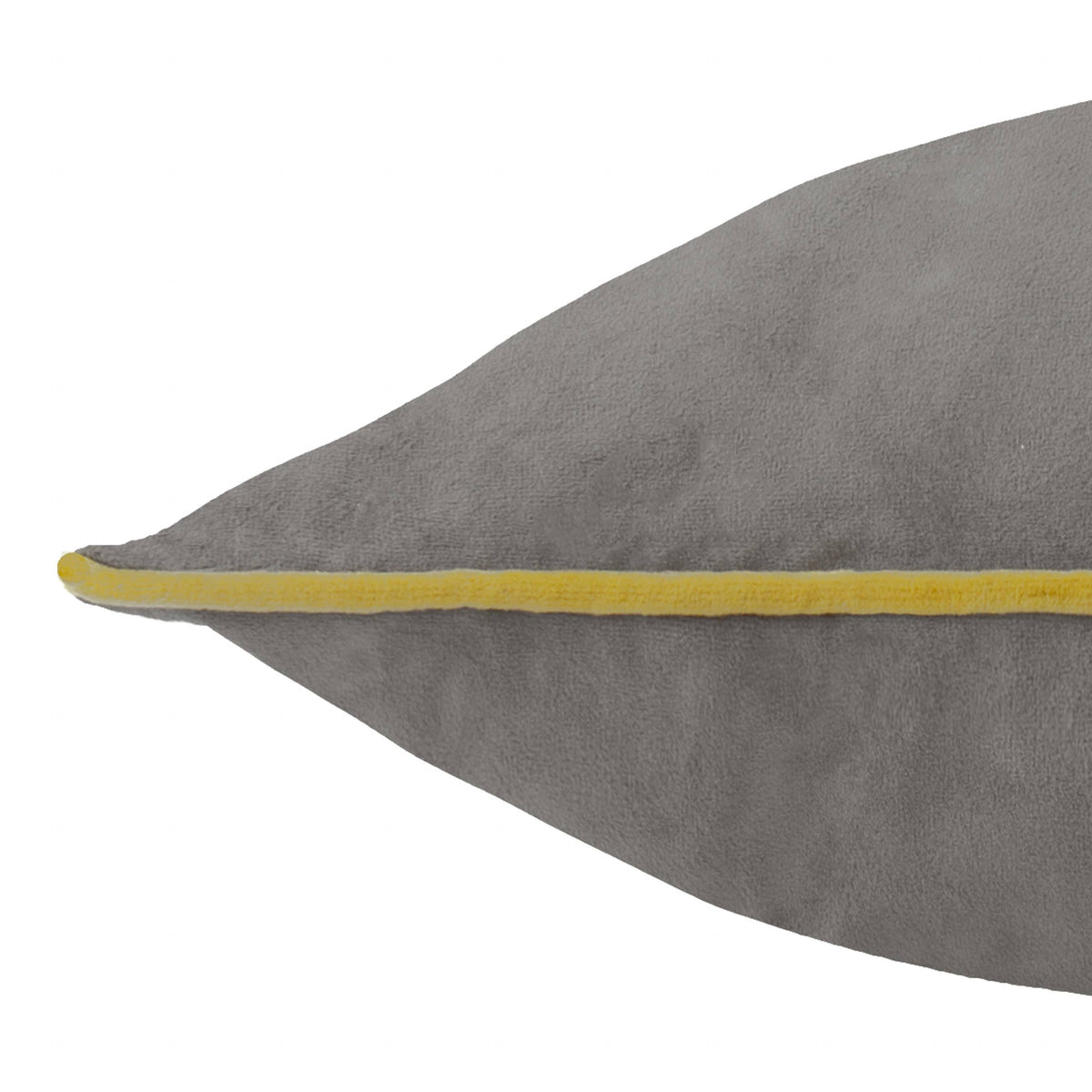 Meridian Velvet Cushion Charcoal/Moss