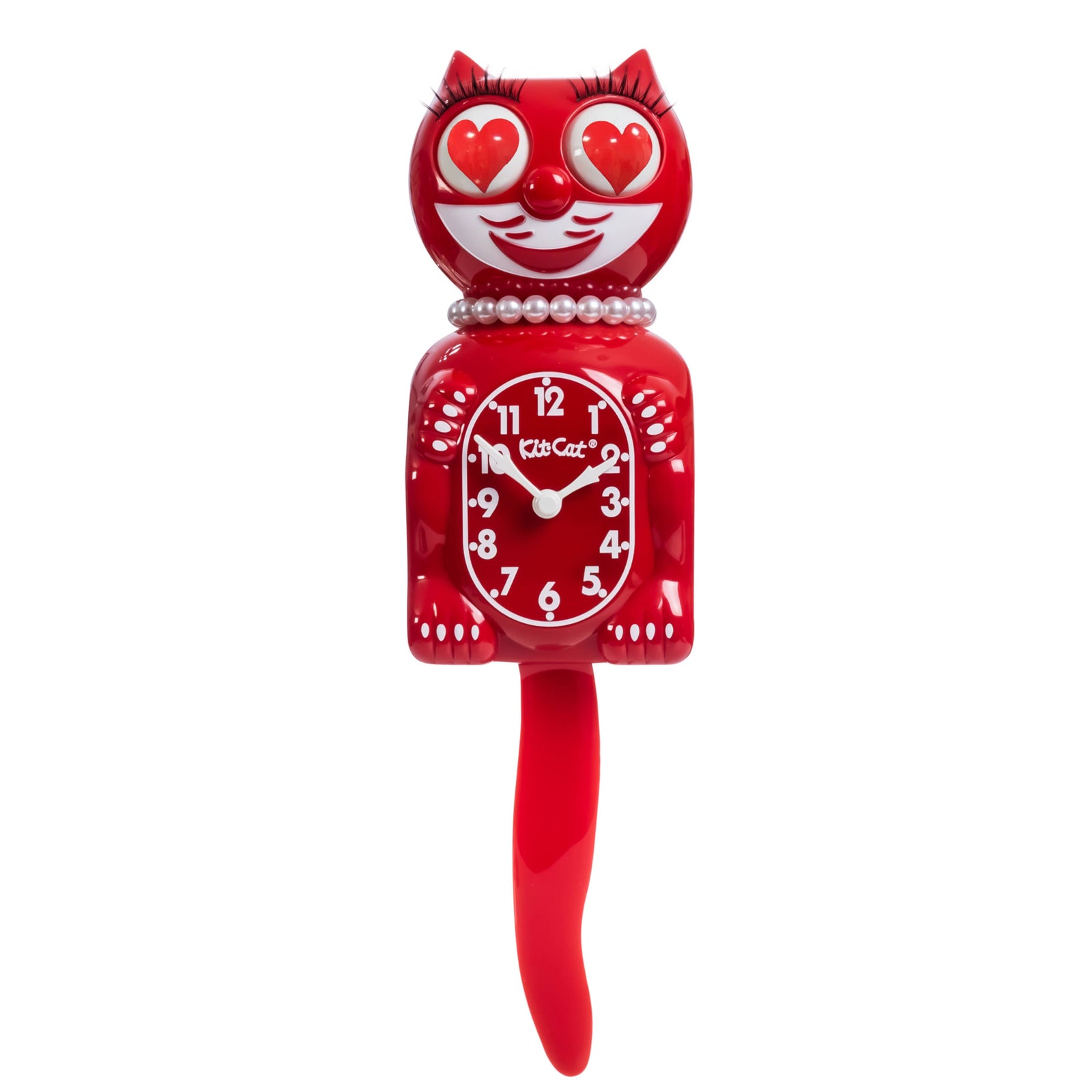 Lady - Classic Red w. Heart Eyes - Kit Cat Klock