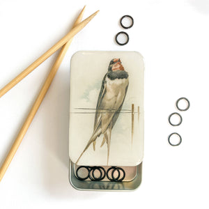 French Swallow Notions Tin