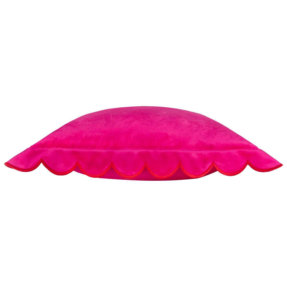Ravioli Velvet Cushion Pink/Red