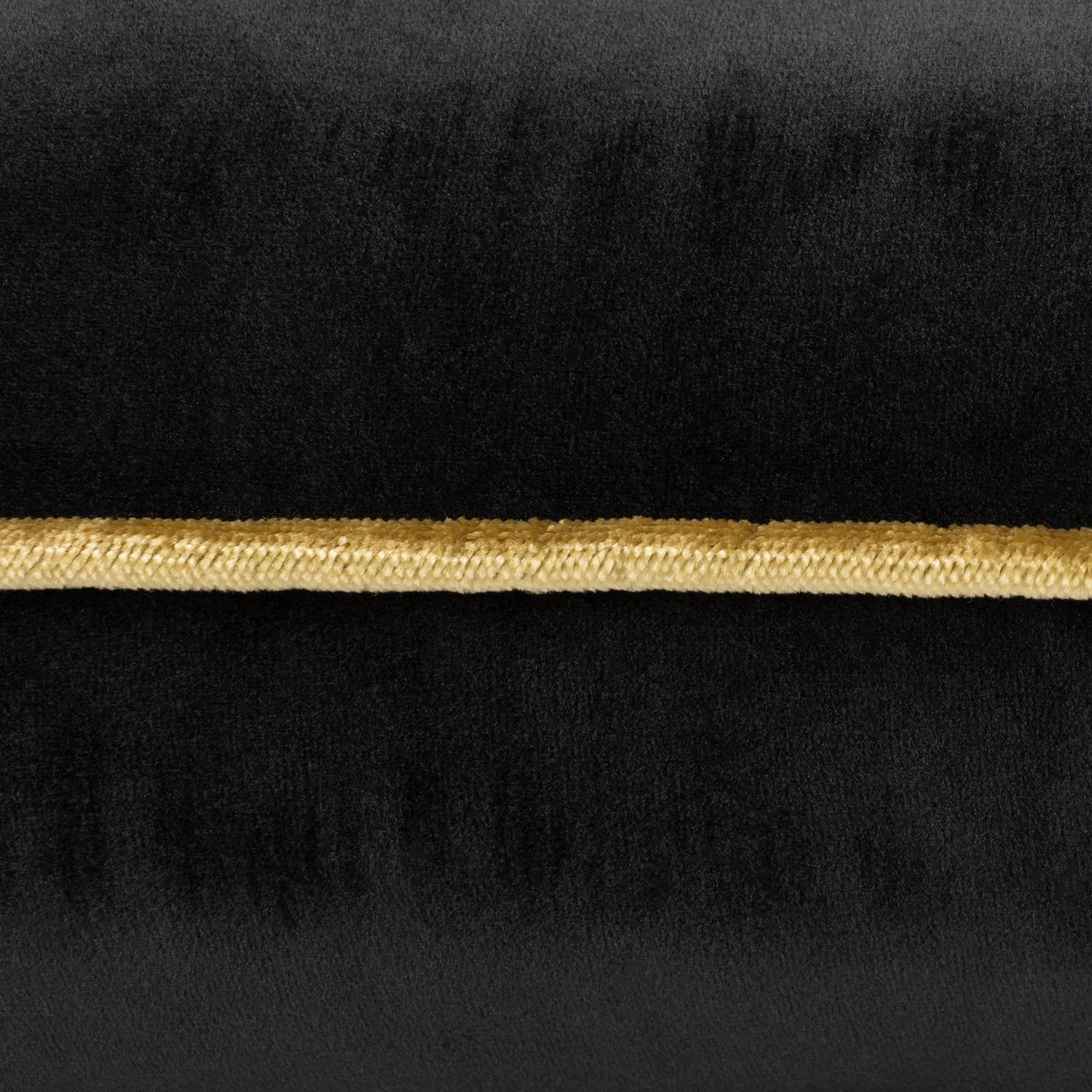 Meridian Velvet Cushion Black/Gold