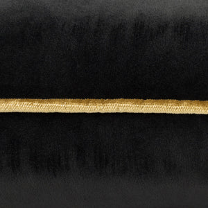 Meridian Velvet Cushion Black/Gold