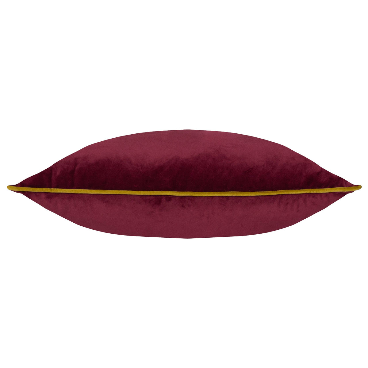 Meridian Velvet Cushion Maroon/Moss