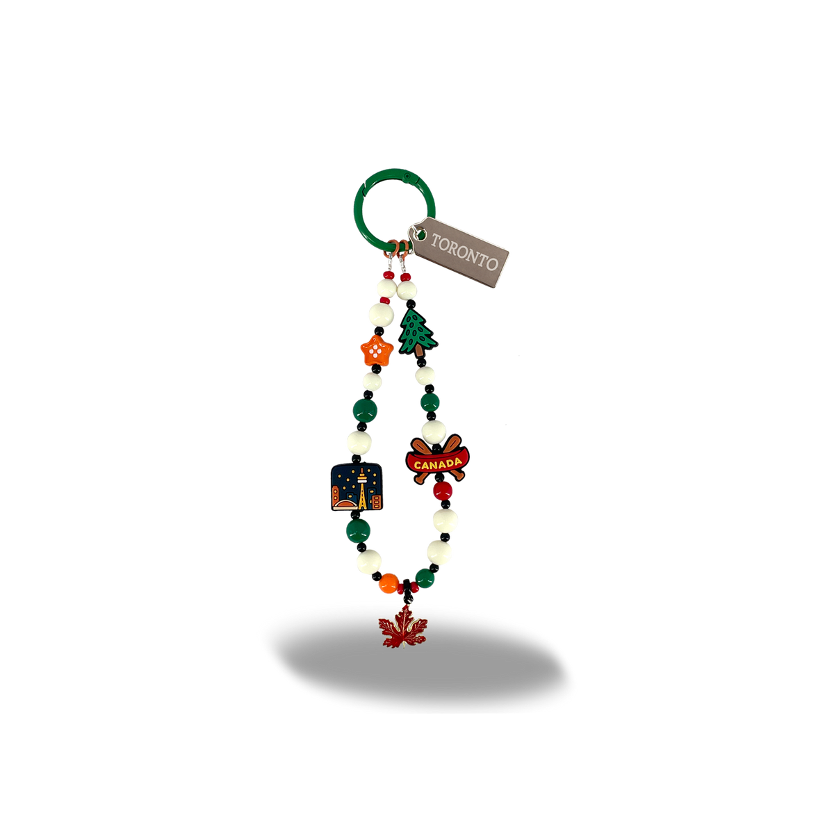 Toronto Beaded Bag Charm/Keychain