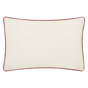 William Morris Marigold Embroidered Cushion-Russet