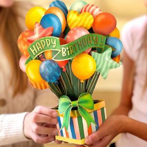 Mini Birthday Balloons Pop-Up Card