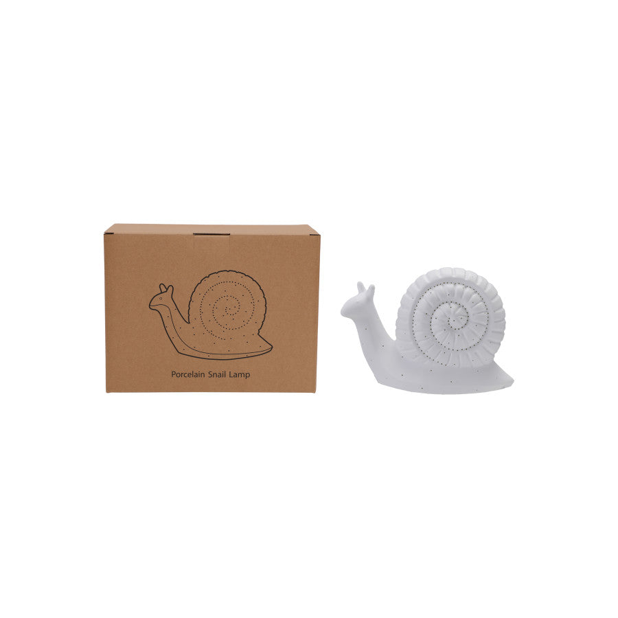 Stoneware Snail Lamp