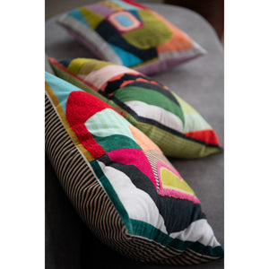 Embroidered Lumbar Pillow