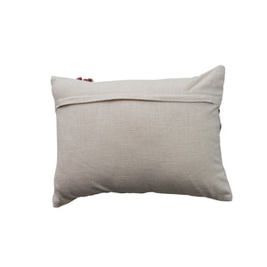 Embroidered Flower Pillow