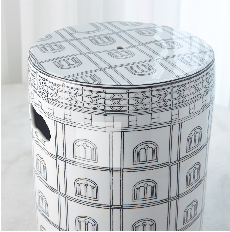 Architectural Porcelain Stool
