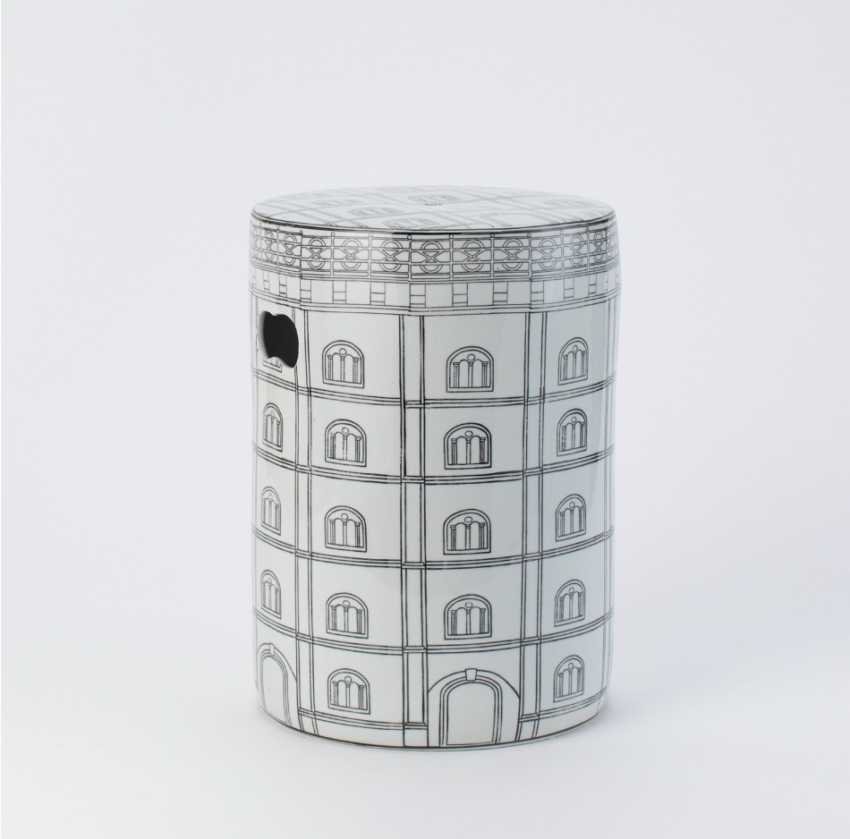 Architectural Porcelain Stool