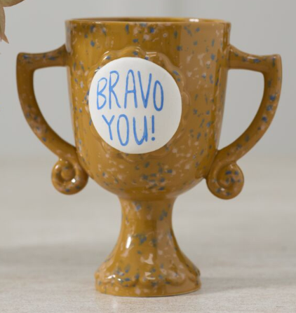 Ceramic Trophy Vase - Bravo You