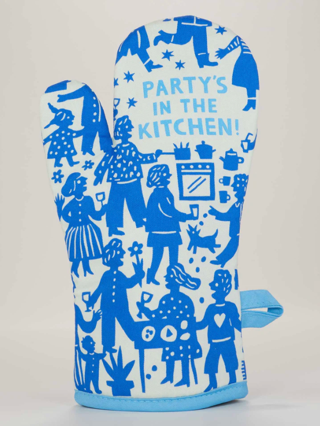 Party's In the Kitchen Oven Mitt