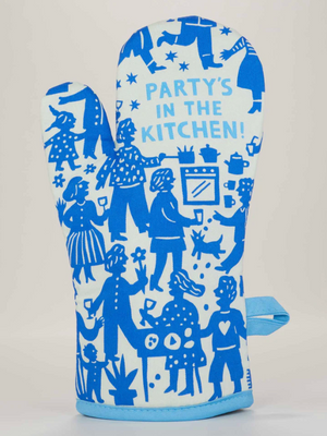 Party's In the Kitchen Oven Mitt