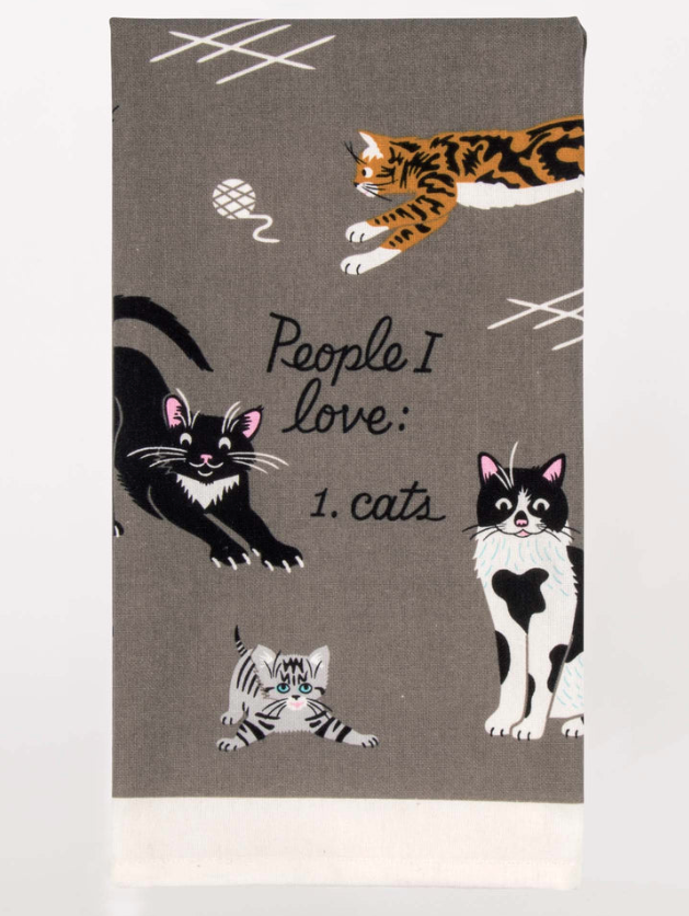 I Love Cats Tea Towel