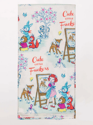 Cute Little Fuckers Tea Towel