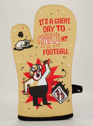 Yell at Football Oven Mitt